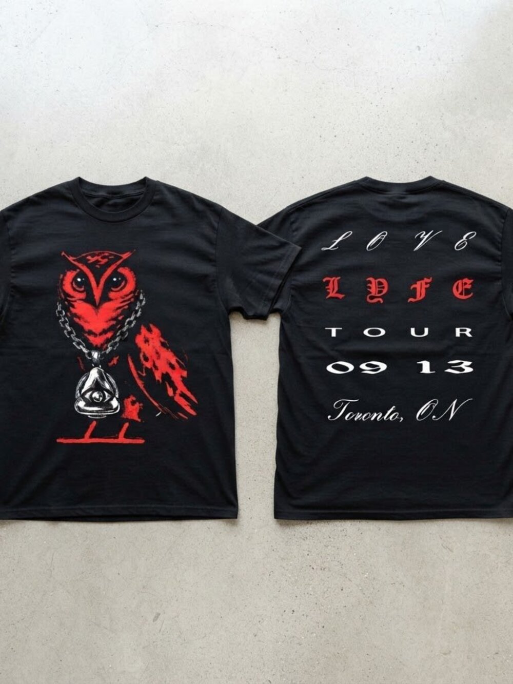 Yeat Love Lyfe Tour Toronto ON Black T-Shirt S-4XL